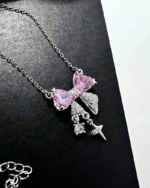 Pink Bow Necklace - Image 2