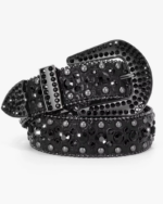 Black Western Rhinestone Belt