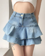 Denim Mini Skirt Y2K