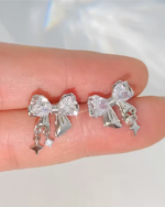 Sparkling Bow Earrings