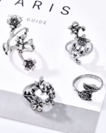 Floral Rings Set