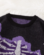 Purple Skeleton Sweater