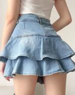 Denim Mini Skirt Y2K