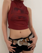 Rhinestone Western Belt Womens