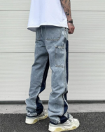 Patchwork Jeans Mens